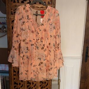 Floral Peach Minidress